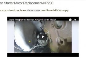 Nissan Starter Motor Replacement-NP200