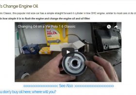 Oil Change-Vw Polo 1.6 Classic